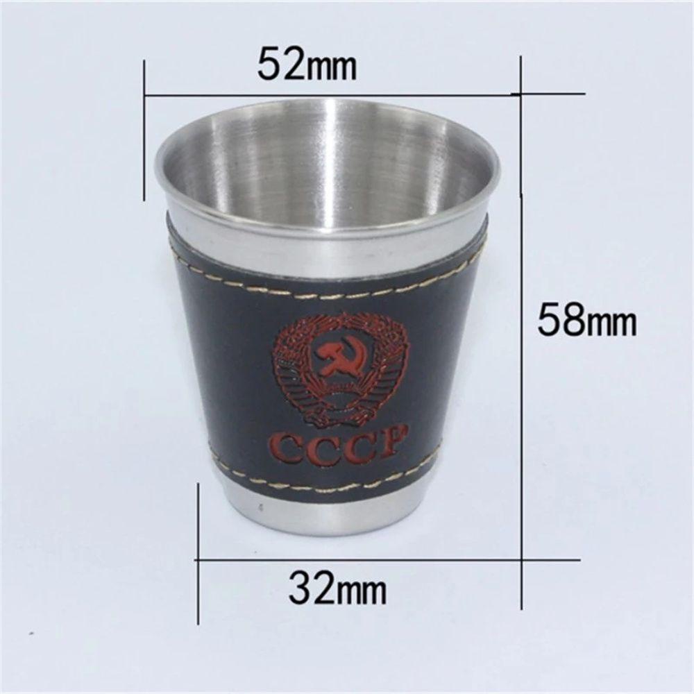 Túi Da PU Phối Inox Đựng Ly Bia / Rượu Tiện Dụng Mang Theo Du Lịch Dã Ngoại