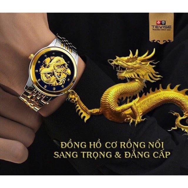 Đồng hồ cơ rồng TEVISE