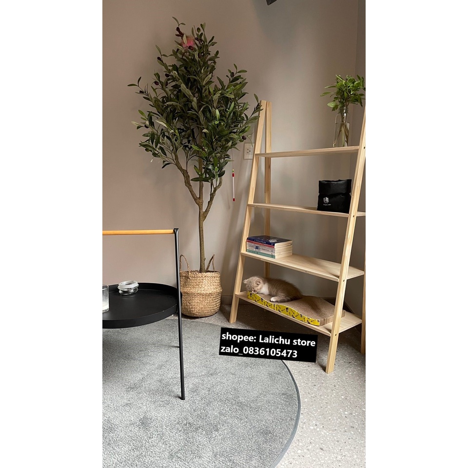 Kệ chữ A bằng gỗ 4 tầng để cây trang trí