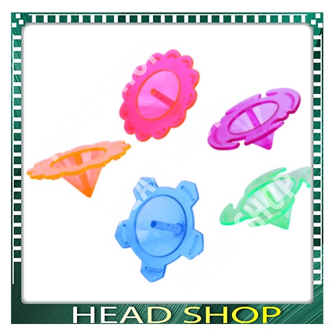 CON QUAY NHỰA TRONG SUỐT, ĐỒ CHƠI CON QUAY THỦ CÔNG CHO BÉ HEADSHOP