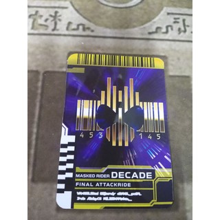 Thẻ bài sưu tầm card in kamen rider Decade đọc được 2 mặt trong Driver Kamen Rider Final attackride Decade