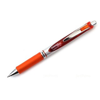 Bút gel pentel energel rtx bl77 - metal tip 0.7mm - màu cam