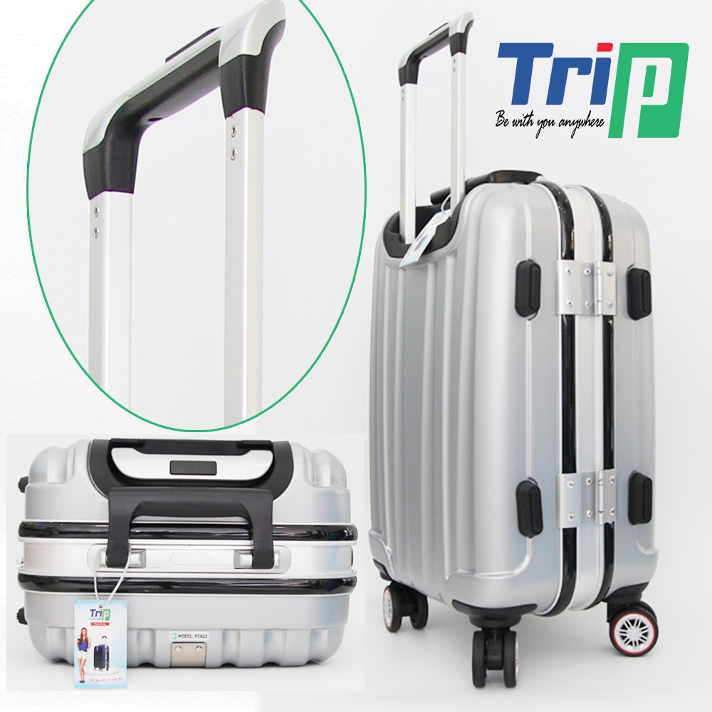 Vali Chống Trộm Nắp Bật TRIP PC022 - Size 50cm - Màu Bạc