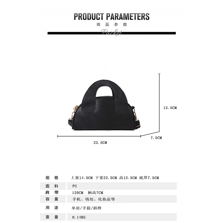 Túi Đeo Vai Nhỏ Gọn Thời Trang Phong Cách Pháp Cho Nữ