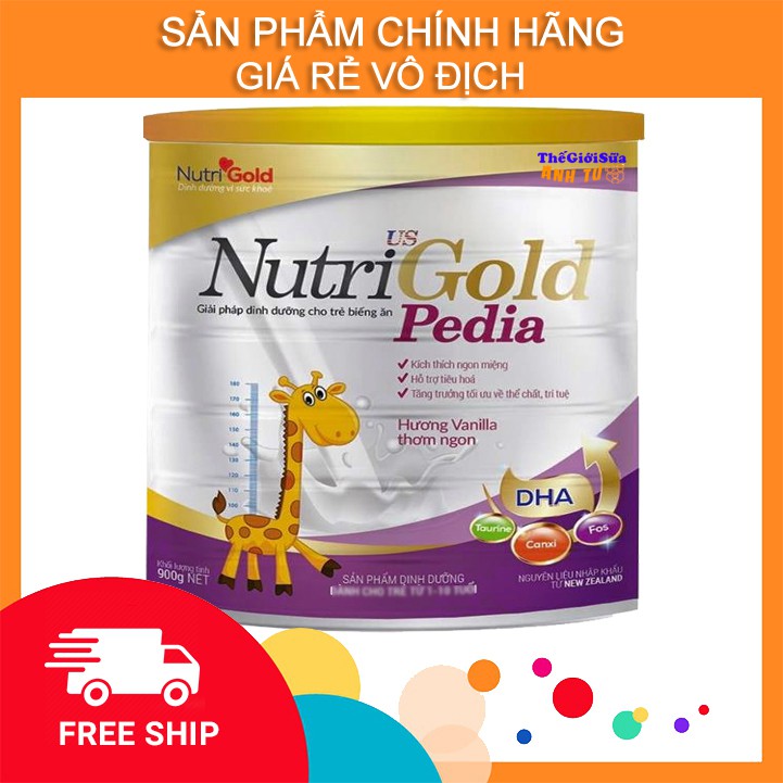 SỮA NUTRIGOLD PEDIA PLUS 900g cho trẻ biếng ăn