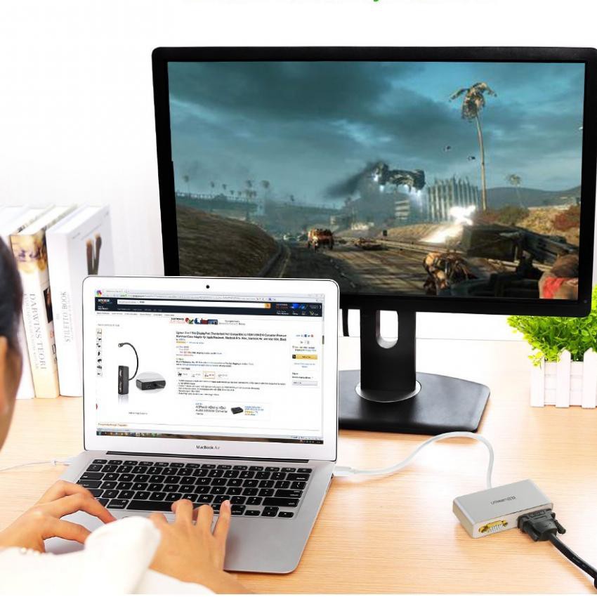 Cáp chuyển đổi 3 trong 1 mini DisplayPort sang HDMI, DVI và VGA UGREEN MD109 - Hàng phân phối chính hãng