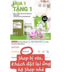 Viên Uống Thảo Mộc Slimming Care X3 Kèm Detox chính hãng