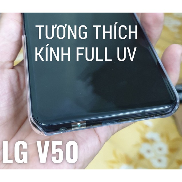[LG V40/V50] Ốp lưng cứng trong suốt không ố màu Pudini