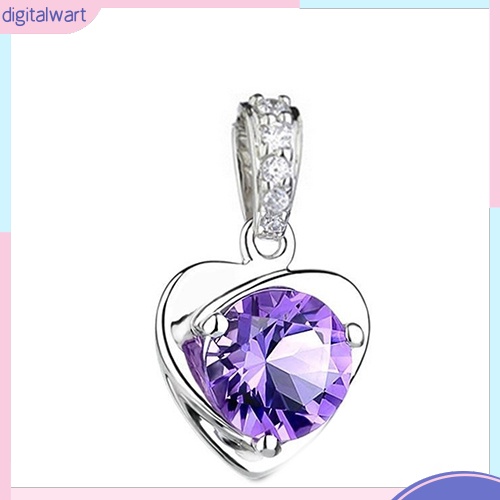 Dây Chuyền Mặt Trái Tim Đính Đá Thời Trang Cho Nữ