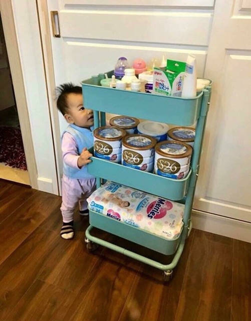 KỆ ĐA NĂNG 3 TẦNG IKEA ( CÓ BÁNH XE) | BigBuy360 - bigbuy360.vn