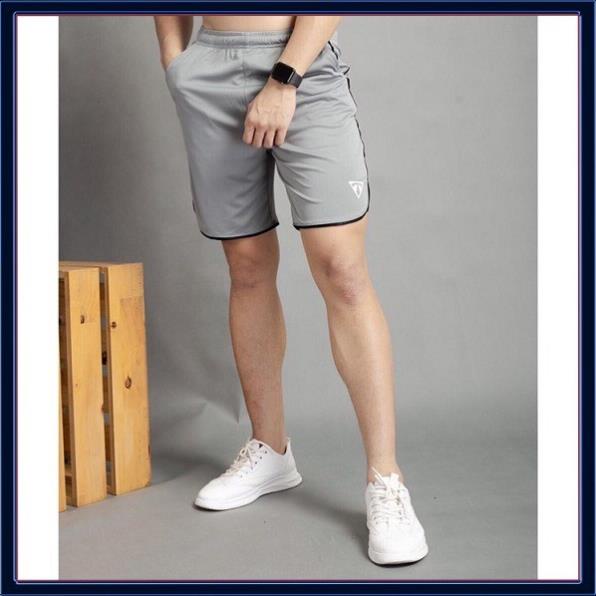 Quần Đùi Thể Thao Nam Line Bầu Vải Thun Lạnh Ts (Nhiều Màu) [NUTTY] quần short thê thao, quần tập gym cao cấp  ྇