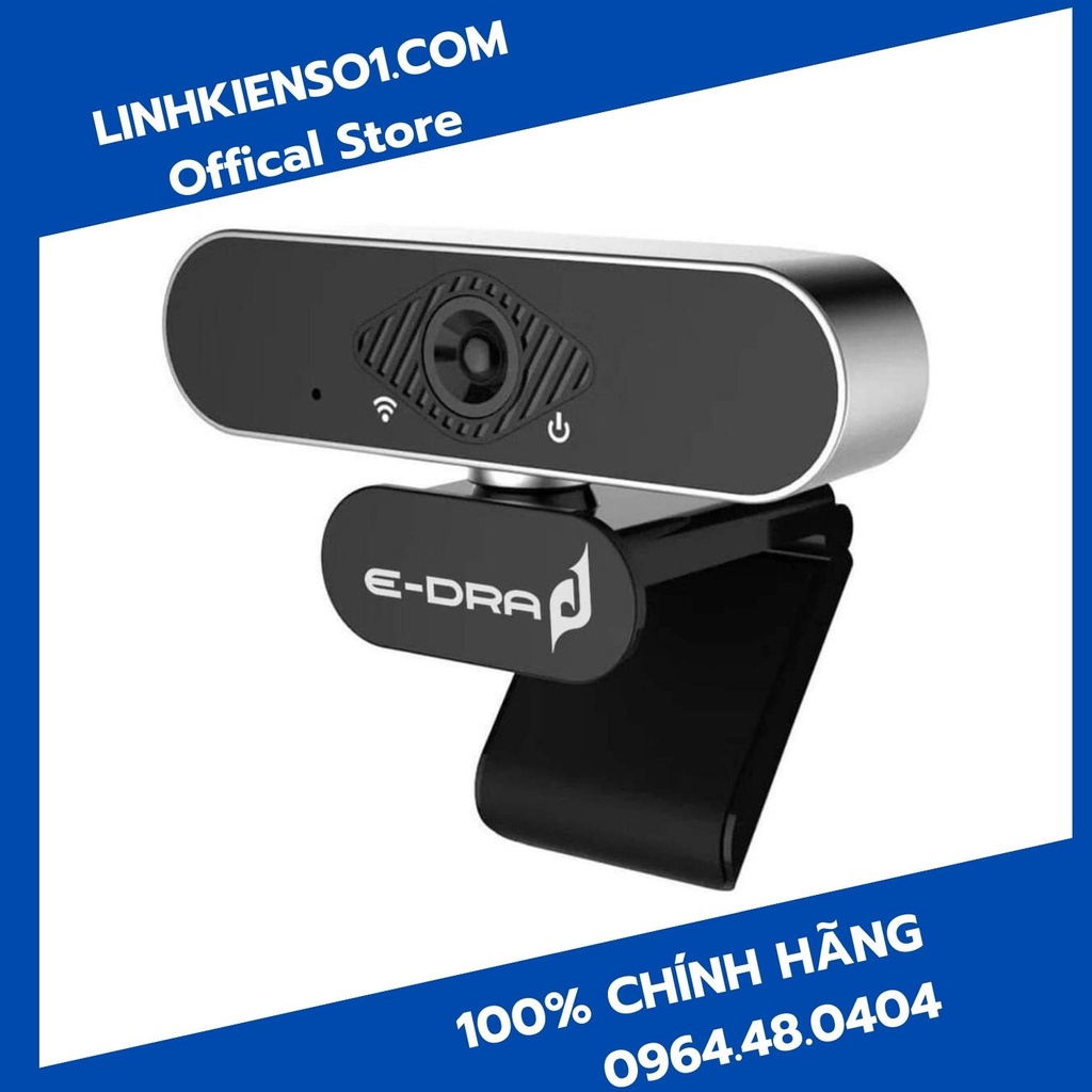 [Mã 254ELSALE giảm 7% đơn 300K] Webcam E-Dra EWC7700 chuẩn 1080P - Hàng chính hãng