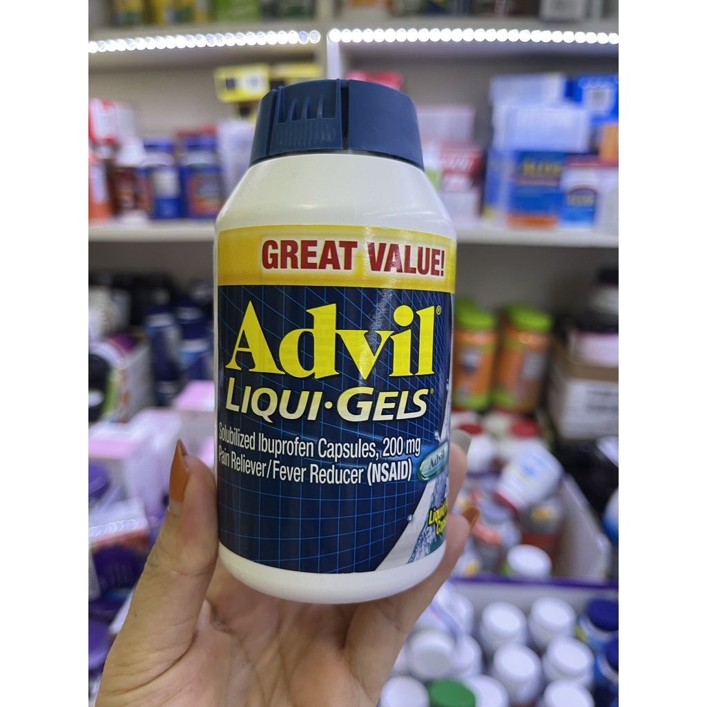 Hộp 160 viên uống của Mỹ nắp xoay ha. sôt, gia m đau