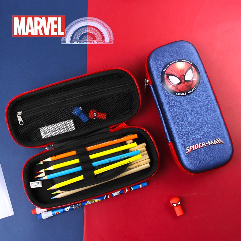 ♛Túi Đựng Bút Chì Nhiều Ngăn Cỡ Lớn In Hoạt Hình Disney Dễ Thương Cho Học Sinh Tiểu Học