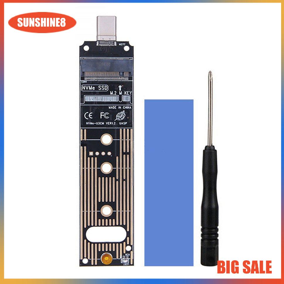 【SUN】M.2 NVME To USB3.1 SSD Converter JMS583 Card 10Gbps M.2 NVME PCIe Adapter