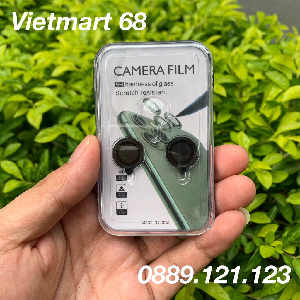 Bộ dán bảo vệ camera iP 13, 13Mini, 13Pro, 13ProMax, Hạn chế bụi và chày xước mắt camera, Hộp Nhựa New
