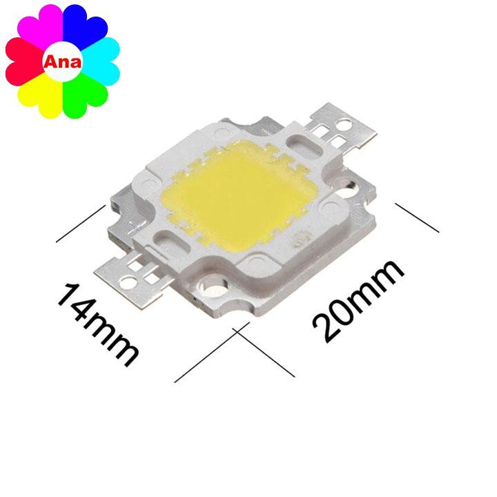 Bóng Đèn Led Luxeon 10W Sáng Trắng - Chip Led Trắng 6000K 9-12VDC Siêu Sáng
