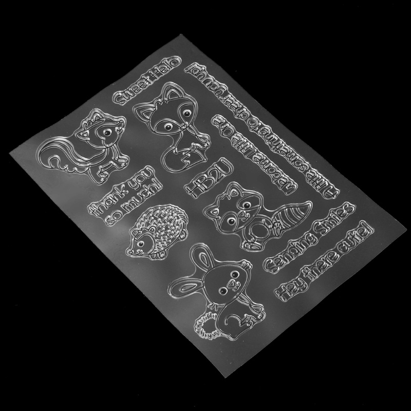 Tem Đóng Dấu Bằng Silicon Trong Suốt DIY Trang Trí Sổ Tay Nhật Ký Album Thẻ S56