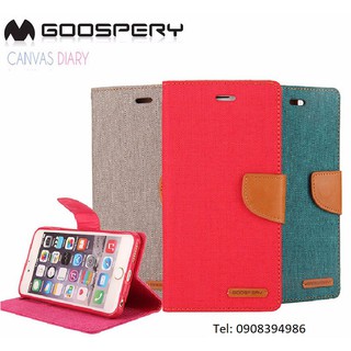 Bao da iPhone 6 plus, iPhone 6s plus Mercury Canvas Diary chính hãng