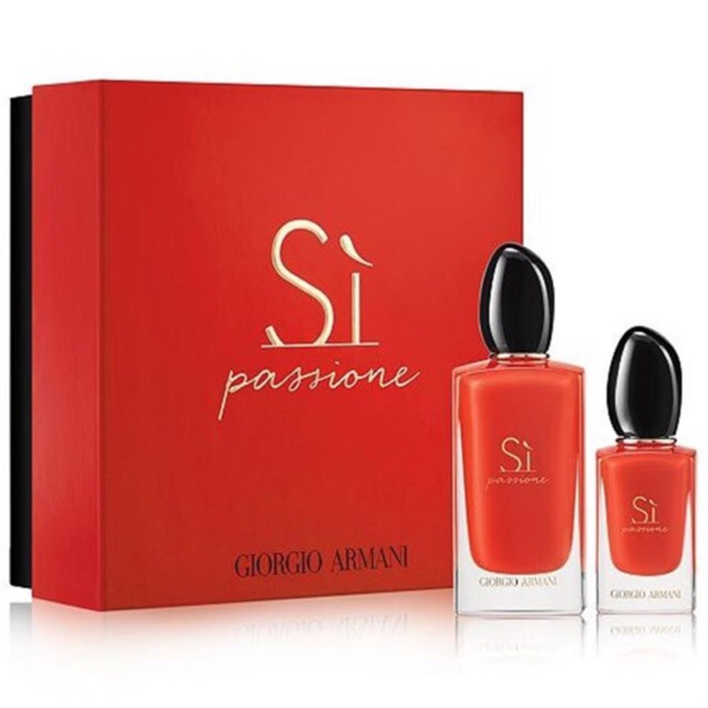 Set nước hoa Giorgio Armani Sì PASSION RED  chai 100ml + 30ml Xách tay MỸ NEW 100%