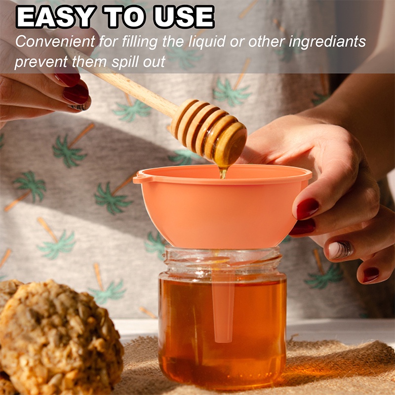 Set 3 phễu chiết rót chất lỏng ANAEAT bằng silicon đa năng tiện dụng thích hợp cho nhà bếp