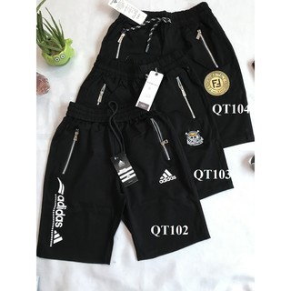 [Nhập mã THOIM5 để giảm giá 5K] Quần short thun thể thao nam, chất thun lạnh, màu đen, nhiều họa tiết khác nhau