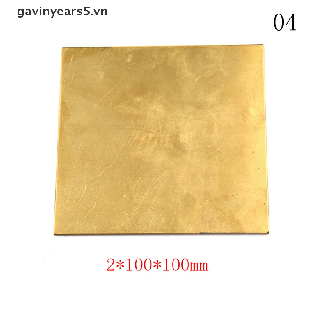 Tấm Lá Đồng 0.5mm / 0.8mm / 1mm / 2mm 100X100mm Chuyên Dụng