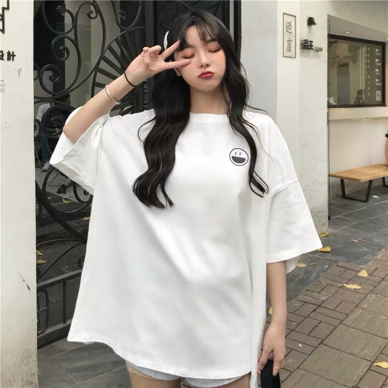 Áo thun tay lỡ nam nữ, áo phông unisex form rộng chất cotton mát mịn thấm hút mồ hôi in hình CẢM XÚC