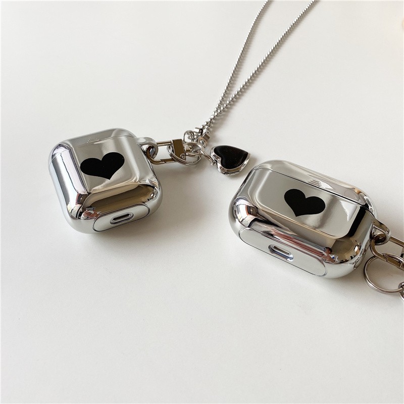 iPhone AirPods Pro AirPods 1/2 electroplating soft case with pendant Headphone case