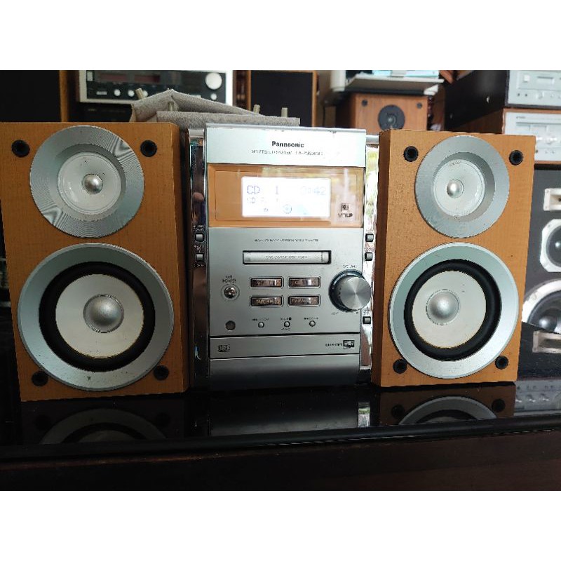 Dàn mini Panasonic PM300 bãi nguyên bản, bao chạy cd, nghe aux, hình thức đẹp