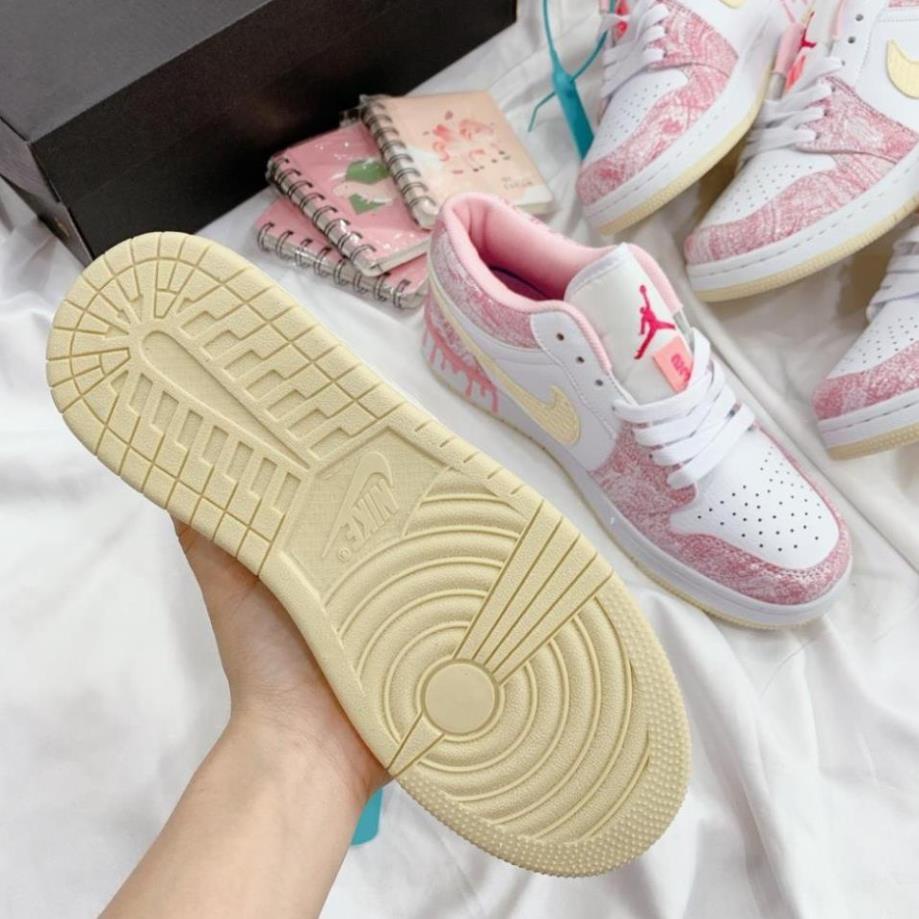 Giày thể thao Jordan Hồng Giọt Sơn cổ thấp cực chất, Giày JD Low paint drip Full Box Bill -Lyly | BigBuy360 - bigbuy360.vn