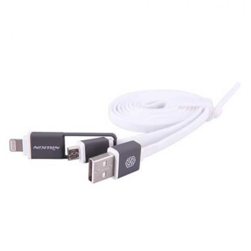 Dây cáp sạc cable plus 2 in 1 lightning và Micro USB – Nillk