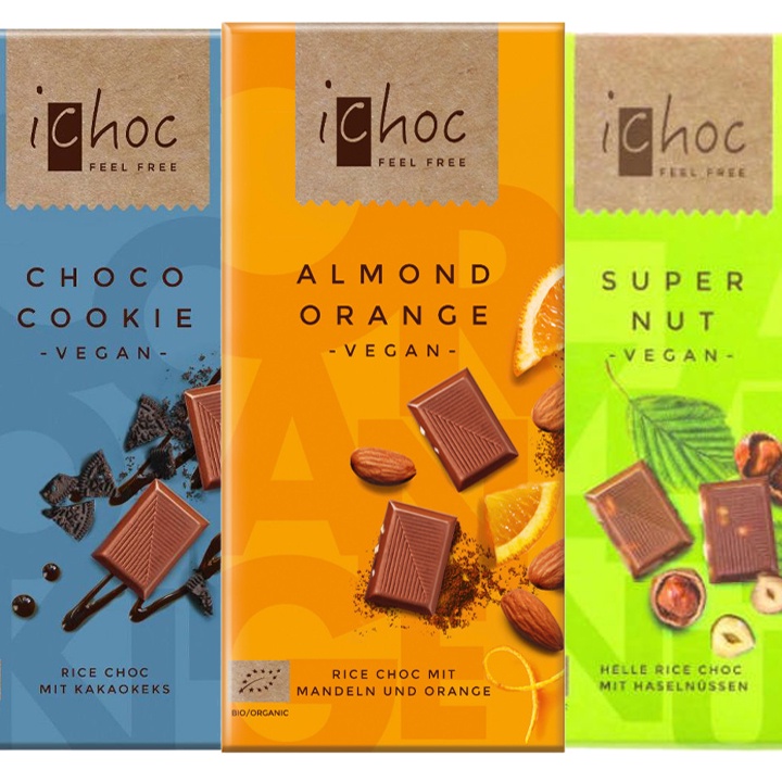 Socola hữu cơ thuần chay Ichoc 80g
