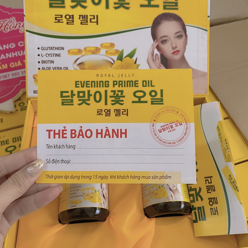 Tinh Dầu Hoa anh thảo EVENING PRIME OIL Hàn Quốc sét 2 lọ x30 viên