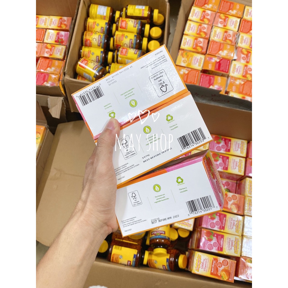 Bột Hòa Tan Trái Cây C Sủi EMERGEN-C 1000mg Bổ Sung Vitamin C, Tăng Sức Đề Kháng