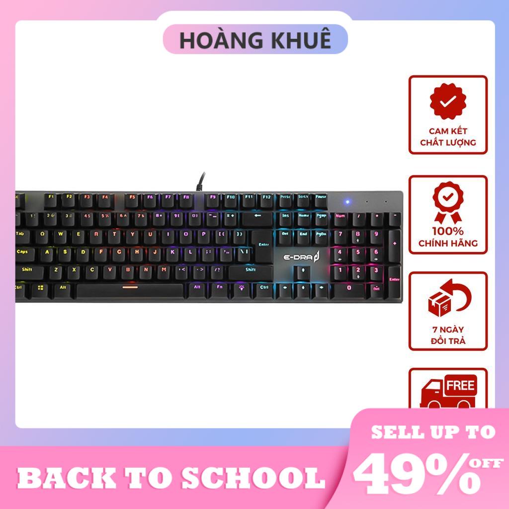 Bàn phím cơ gaming E-DRA EK313 Blue switch - Bảo hành chính hãng 12 Tháng