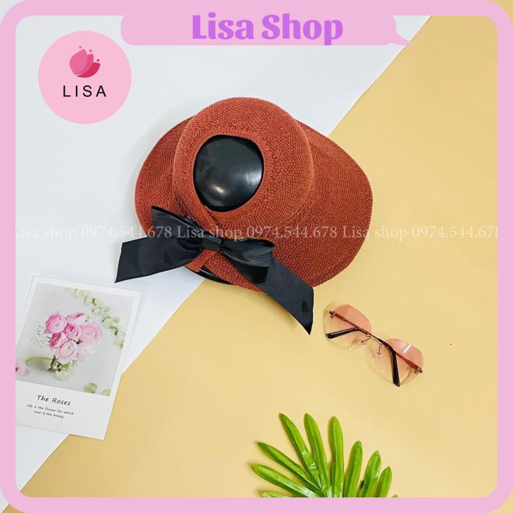 [HÀNG CAO CẤP- ẢNH THẬT] Mũ đi biển nón chống nắng phối nơ sau phong cách Vintage hot nhất 2021, M10
