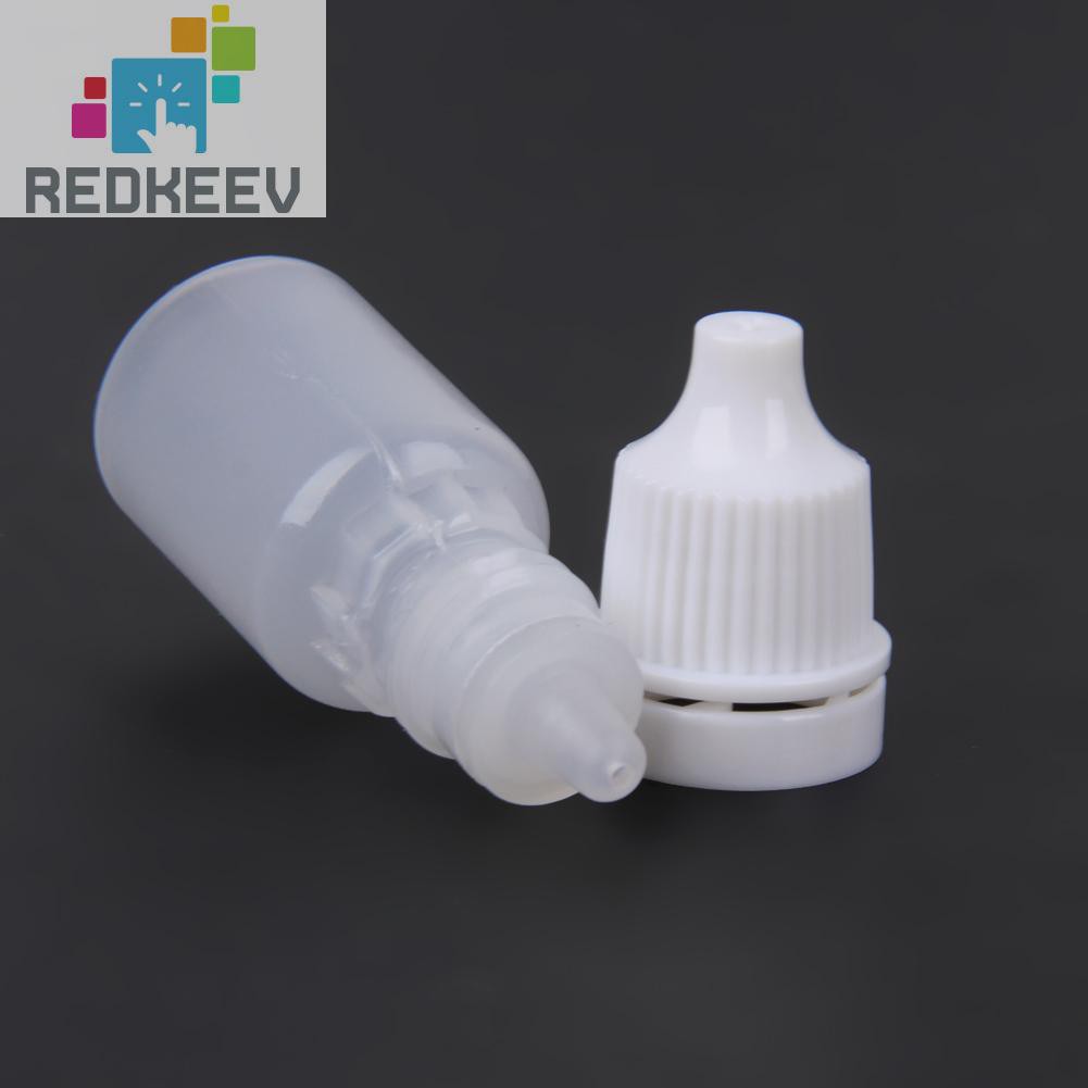 (Hàng Mới Về) Set 50 Lọ Rỗng Đựng Dung Dịch Nhỏ Mắt Dung Tích 5 / 10 / 15ml Tiện Dụng