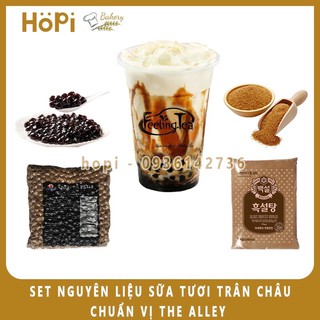 Set làm sữa tươi chân châu đường đen tại nhà
