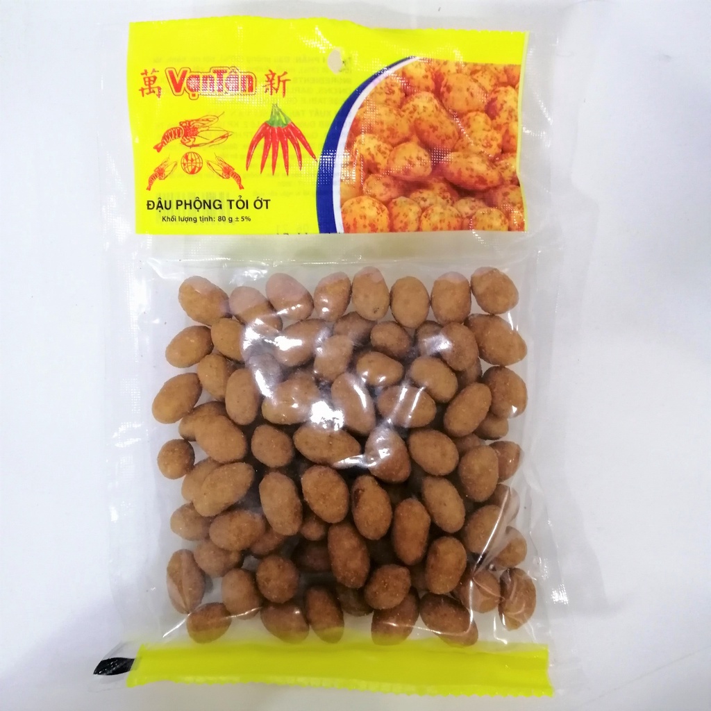 Đậu Phộng Tỏi Ớt Vạn Tân (Gói 80g)