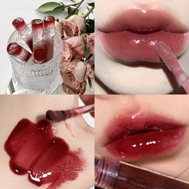 Son bóng Oulesong dưỡng ẩm mềm mại chống thấm nước màu sắc trẻ trung