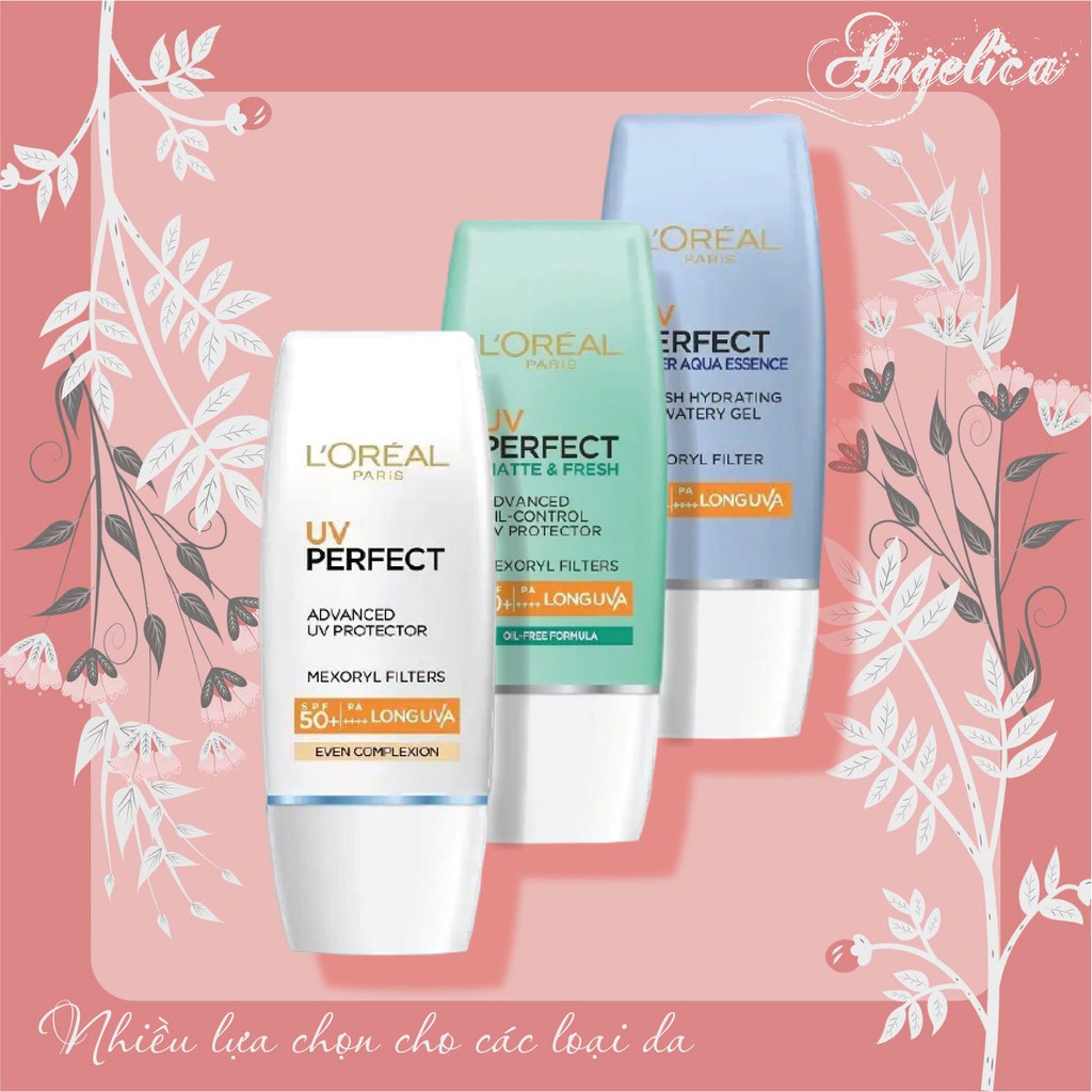 [Chính hãng Đài Loan] KEM CHỐNG NẮNG L'OREAL UV PERFECT SPF50+ PA++++ CÁC LOẠI