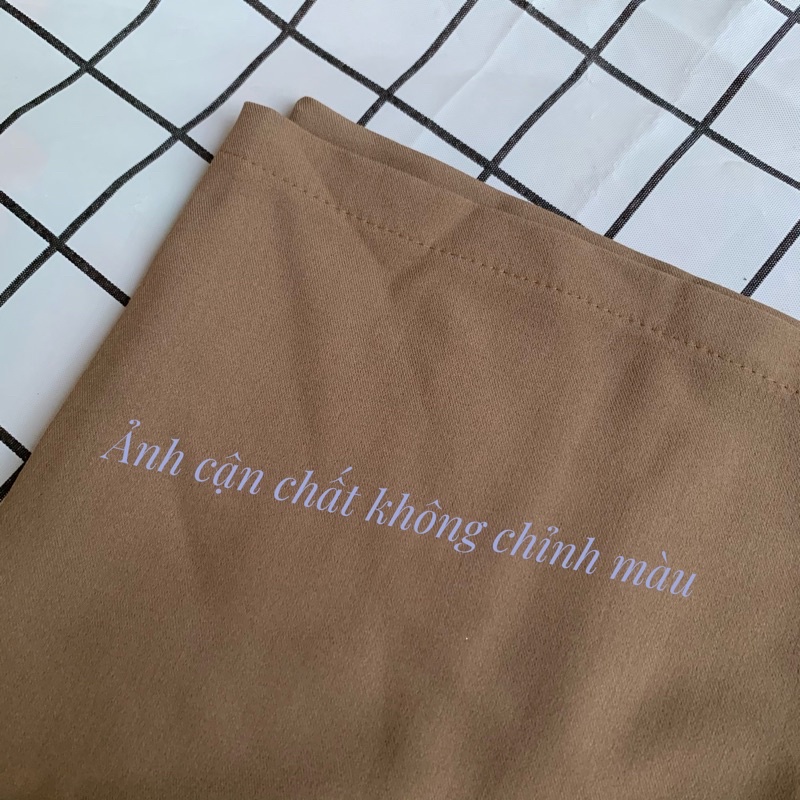 Quần Nâu Tây Choco Ống Rộng Culottes - Quần Ống Suông Cạp Cao