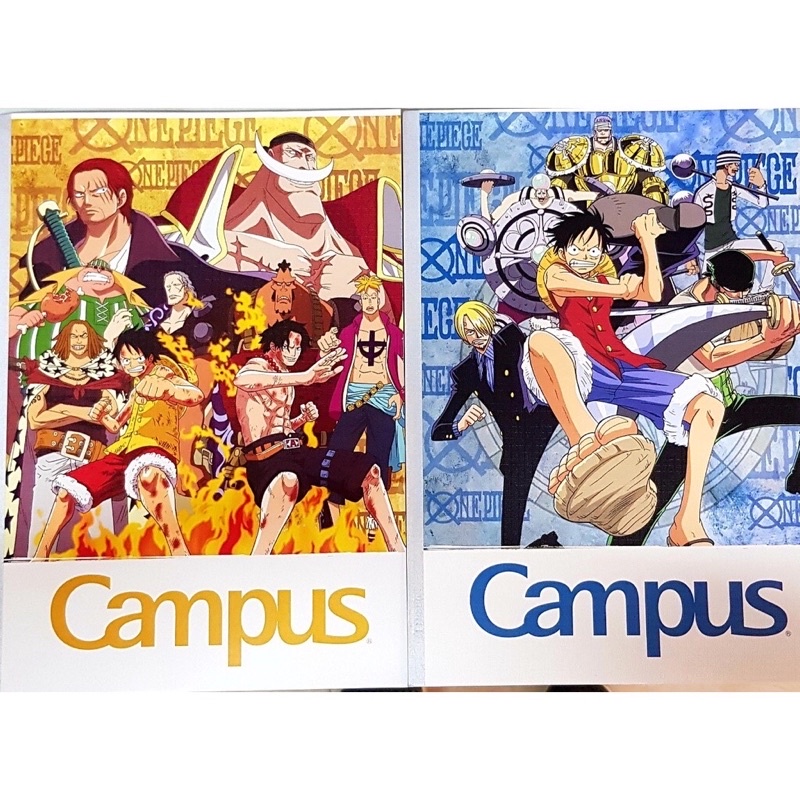 Combo 5 Vở Campus B5 Kẻ Ngang Có Chấm One Piece (200 Trang )