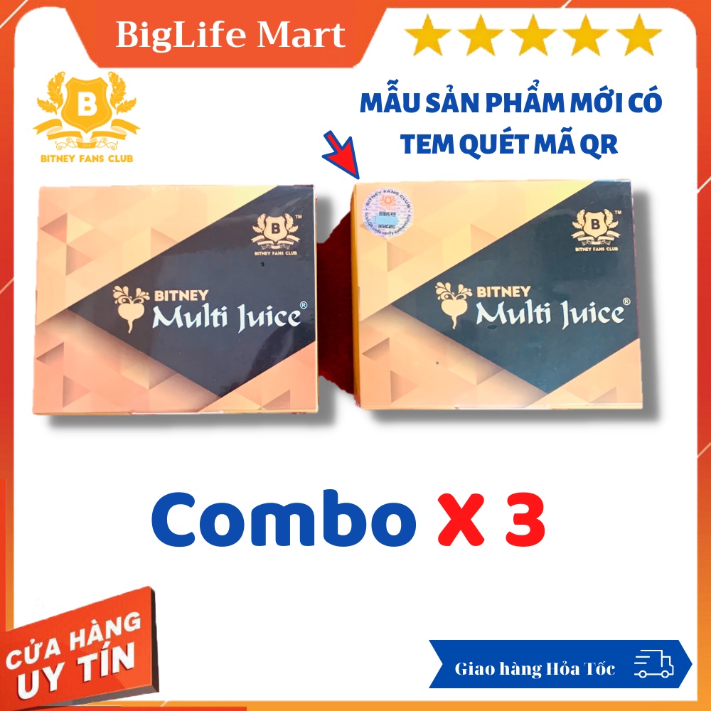 COMBO X3 - Multi Juice - Nước Trái Cây Thảo Dược Hỗn Hợp - [ Tốt Cho Sinh Lý Nam Nữ ] Dinh Dưỡng Cho Sức Khoẻ