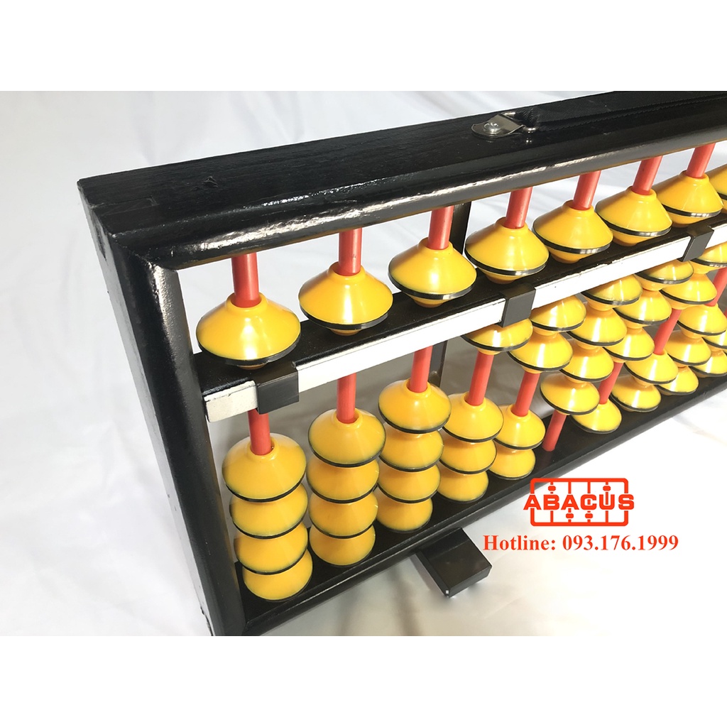 Bàn tính soroban giáo viên 13 cột - Sỉ lẻ bàn tính gẩy, mix màu và in logo theo yêu cầu, size 70cm x 30cm treo tường