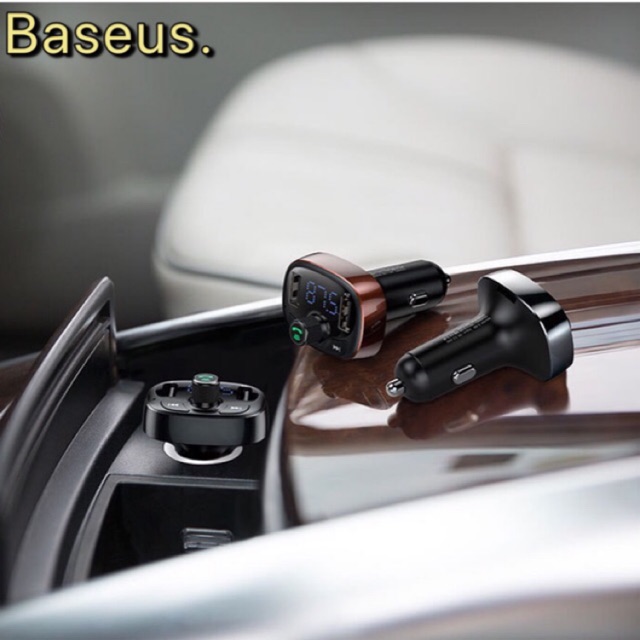 Bộ tẩu sạc đa năng trên xe hơi Baseus S09 T-Typed Wireless MP3 Car Charger