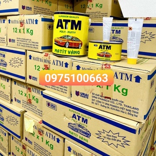    Bột trét Matit ATM 1kg-Matit vàng ATM-Bột tréc matic-matit vàng