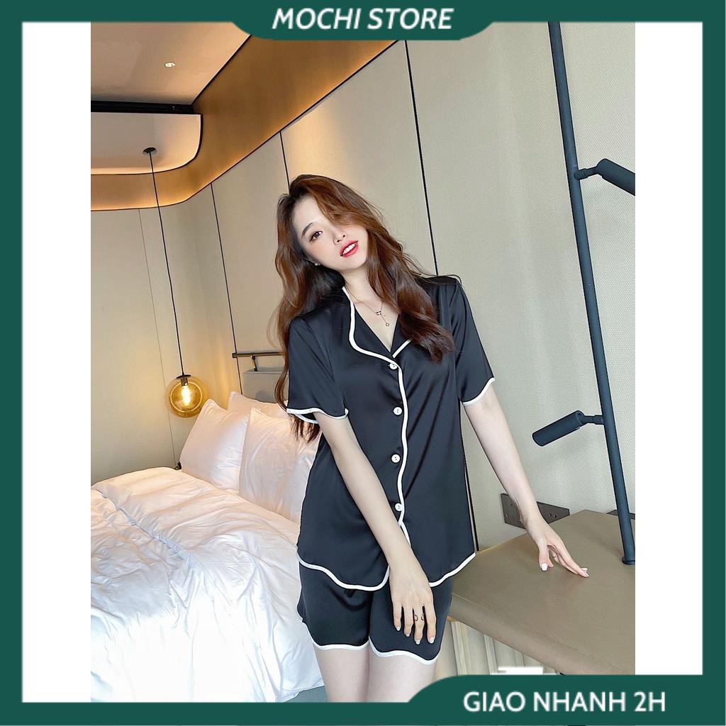Đồ Pijama, Bộ Áo Cánh Dơi Quần Đùi Lập Thể , Đồ Mặc Nhà Chất Lụa Satin Màu Trơn  Mịn Mát Form Rộng Thoải Mái. | BigBuy360 - bigbuy360.vn