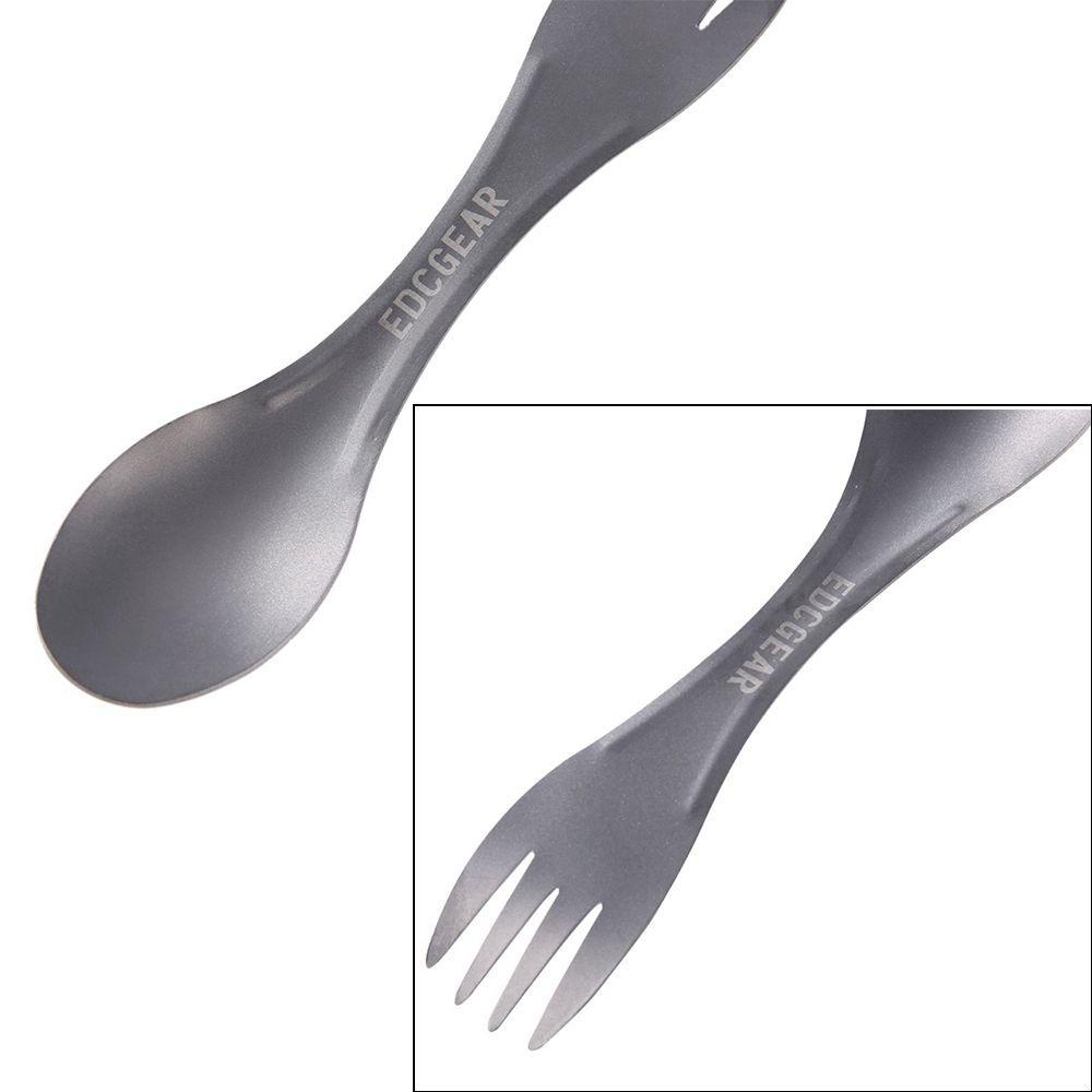 MUVAKO Muỗng Nĩa Bằng Hợp Kim Titan Dùng Đi Cắm Trại Tiện Dụng